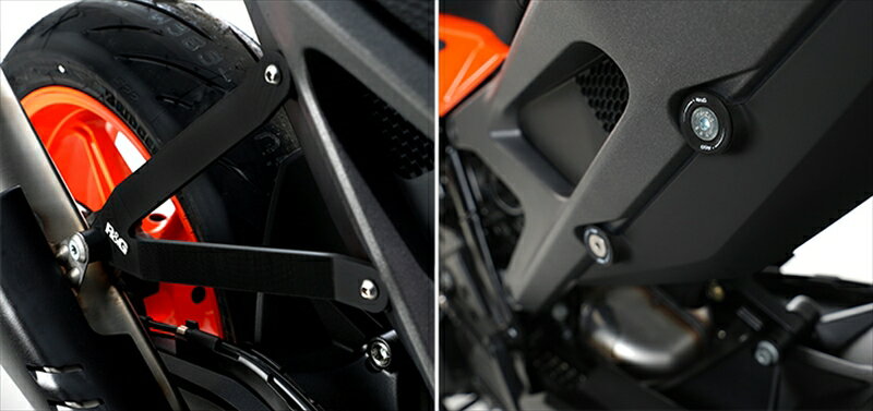 バイクパーツ マフラーR&G(アールアンドジー) Exhaust Hanger＆Blanking Plate kit:BLACKRG-EH0126BKA4..