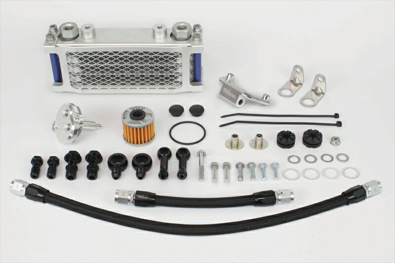 バイクパーツSP TAKEGAWA(SP武川) コンパクトクールキット 4フィン/AN#4/4V+Rヘッド下/フィルター 07-07-04744514162846810