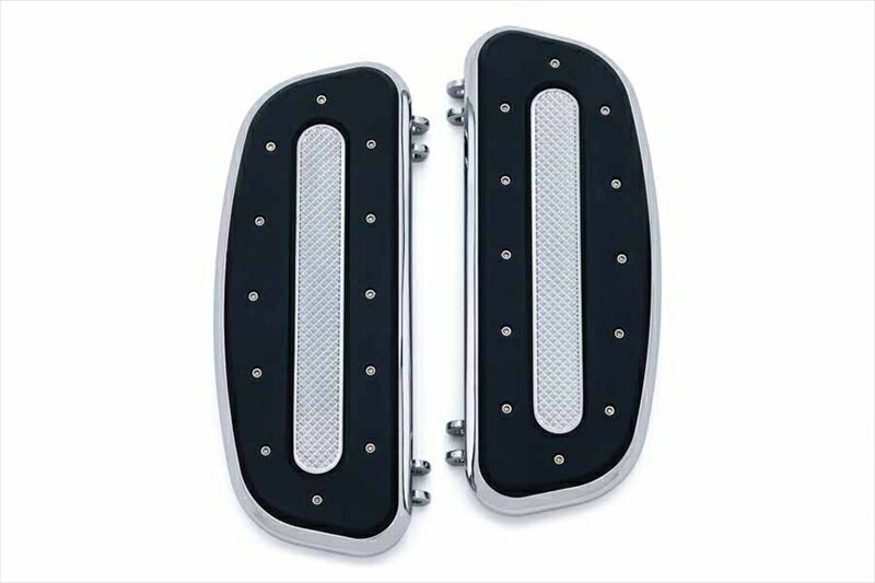 バイクパーツ ステップKURYAKYN(クリアキン) ヘビーインダストリーDフロアボードクロームT14-KUR70414549950274612