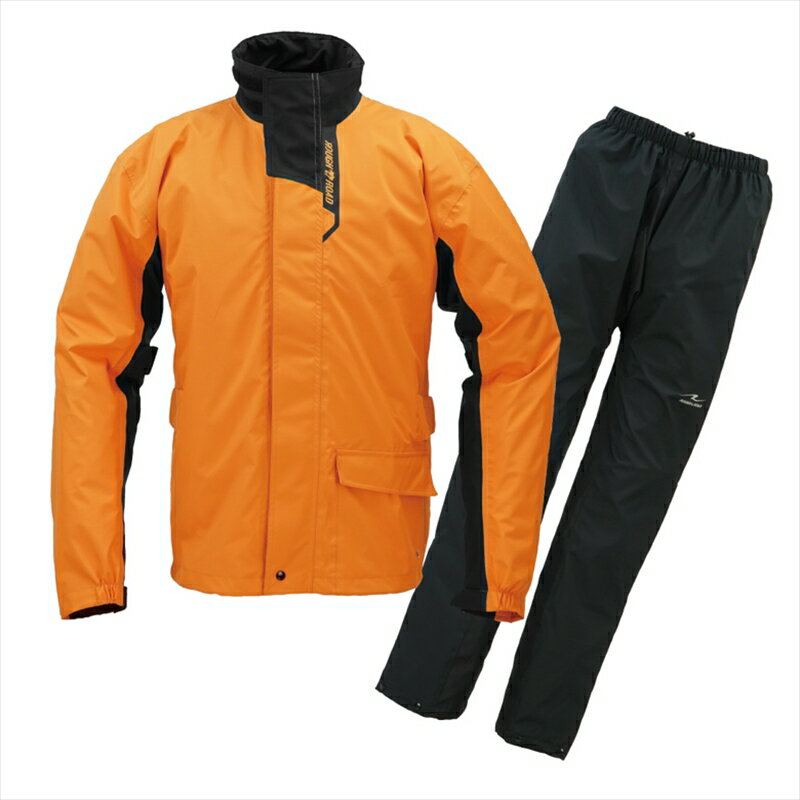 バイクパーツ ウェアROUGH&ROAD(ラフアンドロード) デュアルテックス3レイヤーBIBレインスーツ オレンジ #XLRR7812OR54580332579284