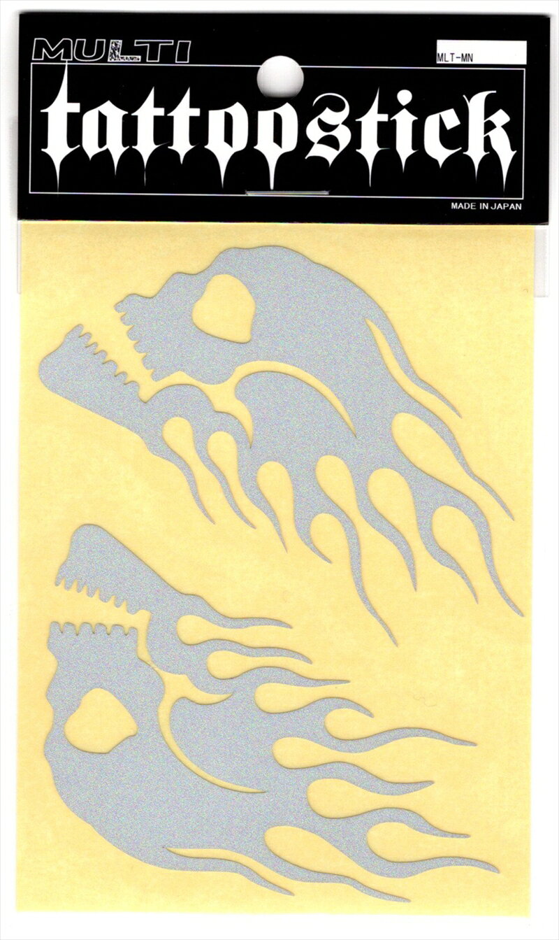 バイクパーツ アクセサリーDUKETRADE(デュークトレード) TATTOOSTICKリフレクターTSR-016-SKUL-M4560350771853