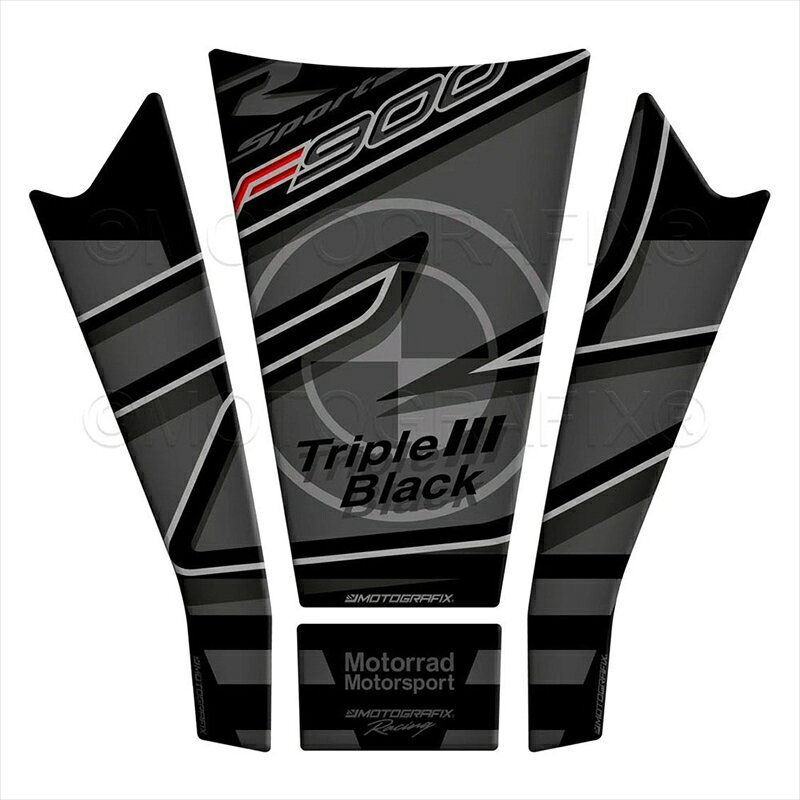バイクパーツ 外装MOTO GRAFIX(モトグラフィックス) タンクパッド Black/Grey＆SilverMT-TB083TB4580779607632