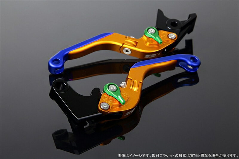 【5日前後で発送】 バイク用品 ハンドルエスエスケイ スピードラ アジャストレバー 可倒延長式 Mゴールド/Mグリーン/Mブルー CB1300SF SC40 00-02 SC40-1070001～ LVGM004GD-GNBE 4580540573760取寄品