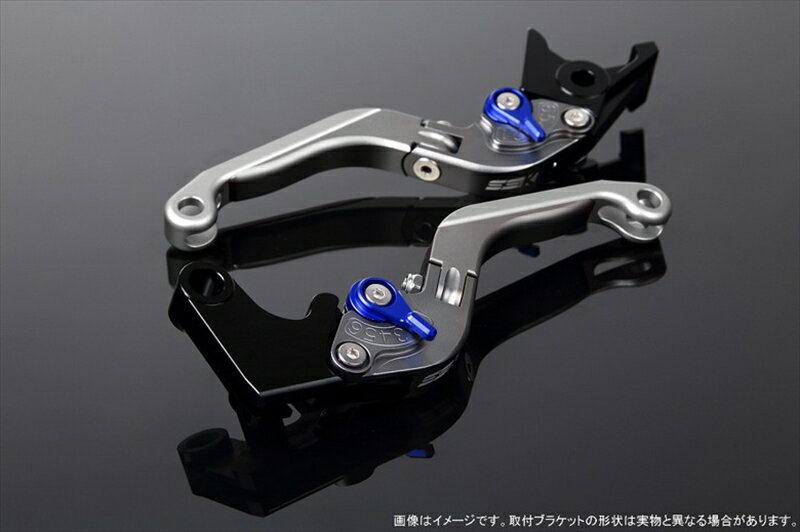 バイク用品 ハンドルエスエスケイ スピードラ アジャストレバー 可倒延長式 Mチタン/Mブルー/Mシルバー CB1300SF SC40 00-02 SC40-1070001～ LVGM004TM-BESR 4580540574149取寄品
