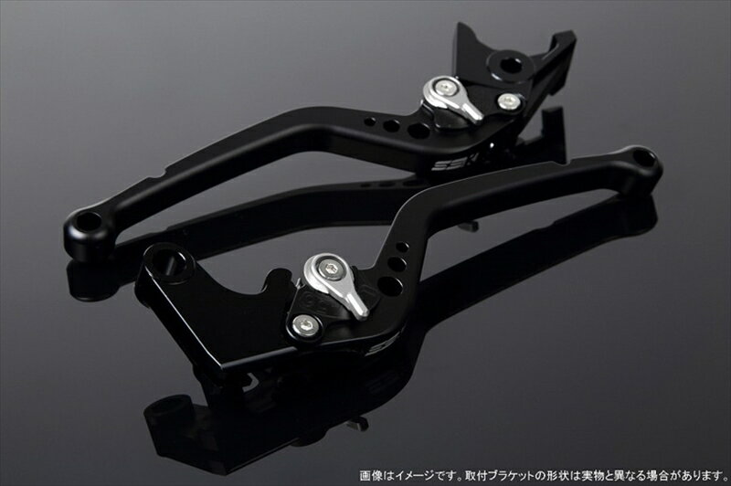 【5日前後で発送】 バイク用品 ハンドルエスエスケイ スピードラ アジャストレバー スタンダード ロング Mブラック/Mシルバー NMAXLVBM032BK-SR 4589995118502取寄品