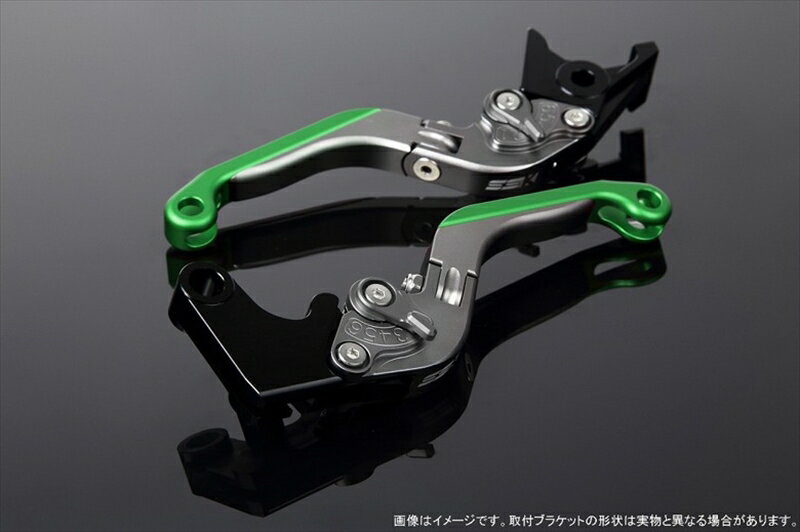ハンドルエスエスケイ スピードラ アジャストレバー 可倒延長式 Mチタン/Mチタン/Mグリーン ZX-6R 07-17 ZX-10R 06-15LVGM027TM-TMGN 4580540607861取寄品