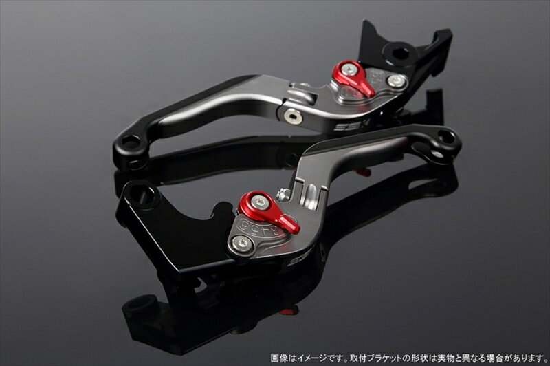 ハンドルエスエスケイ スピードラ アジャストレバー 可倒延長式 Mチタン/Mレッド/Mブラック ZX-6R 07-17 ZX-10R 06-15LVGM027TM-RDBK 4580540607878取寄品