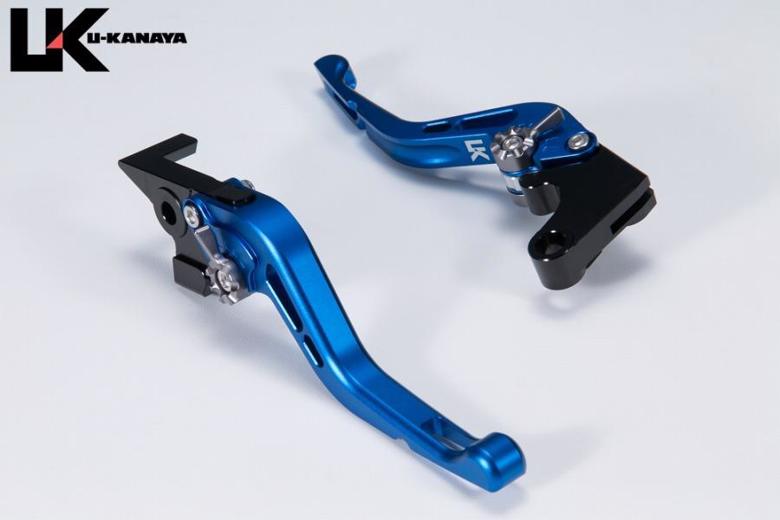 バイクパーツU-KANAYA(ユーカナヤ) レバーセット GPタイプ/ショート BL/TI HO078-042-06144549950951612 ツヤケシ モンキー125 18- JB02/JB03/JB05