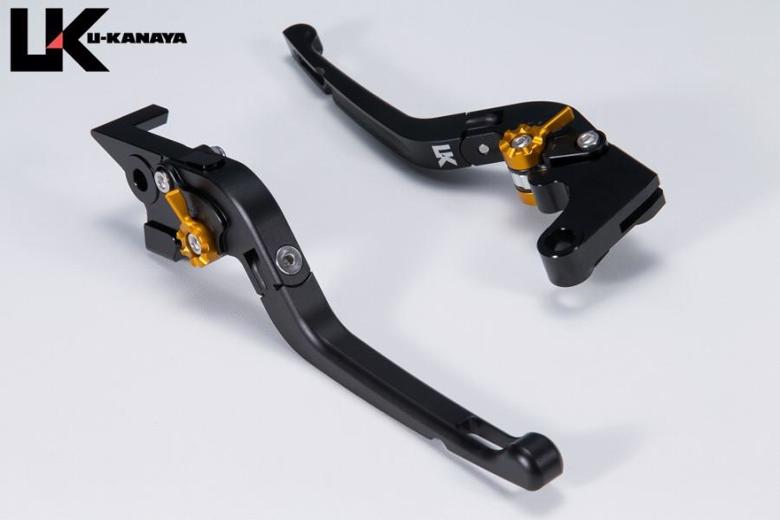 バイクパーツU-KANAYA(ユーカナヤ) レバーセット Rタイプ BK/TI HO078-042-07114549950951858 ツヤケシ モンキー125 18- JB02/JB03/JB05