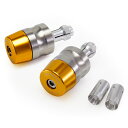 バイク用品 ハンドルZETA ジータ バーエンドプラグ ゴールド ユニバーサルL スズキZS48-1014 4547836179969