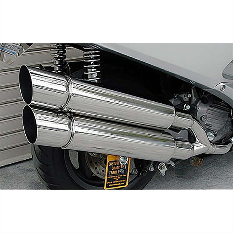 バイクパーツ マフラーウイルズウィン スタイリッシュツインマフラー/ポッパー212-14-03 4547424572660FORZA(MF06)