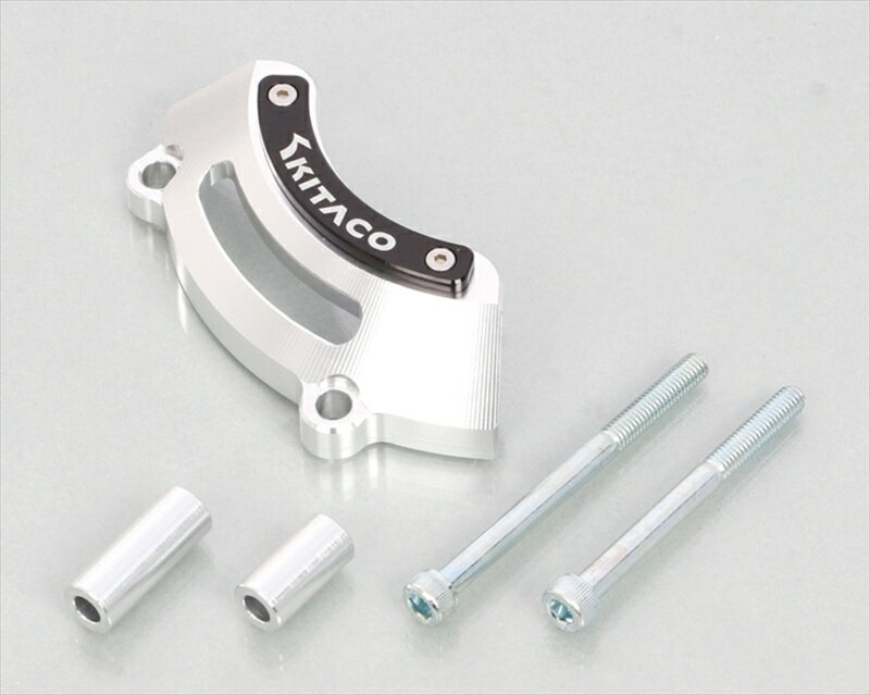 【5日前後で発送】 バイク用品 キタコ 左クランクケースガード シルバー ブラックプレート モンキー125 JB03 307-1301560 499085212...