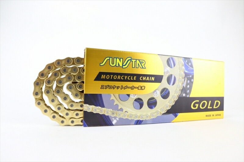 駆動系 ドライブチェーン ゴールド 520 122LSS520SKC-122GD 4570011654470取寄品