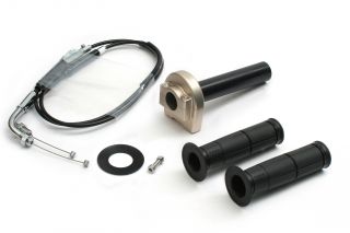 バイク用品 吸気系 エンジンACTIVE アクティブ スロットルKIT ［TYPE-1 T-GLD］ φ32［メッキ金具］ MT-07 14-161061820 4538792829708