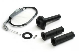 バイク用品 吸気系 エンジンACTIVE アクティブ スロットルKIT ［TYPE-1 BLK］φ36 ［メッキ金具］ MT-07 14-161061822 4538792829722