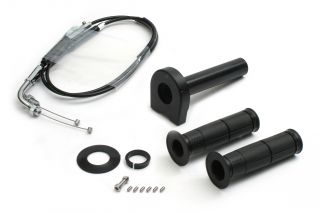 バイク用品 吸気系 エンジンACTIVE アクティブ スロットルKIT ［TYPE-2 BLK］φ36 ［メッキ金具］ MT-07 14-161069989 4538792829968