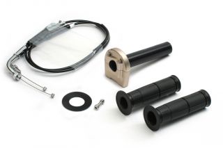 バイク用品 吸気系 エンジンACTIVE アクティブ スロットルKIT ［TYPE-3 T-GLD］ φ28［メッキ金具］ MT-07 14-161063688 4538792830063