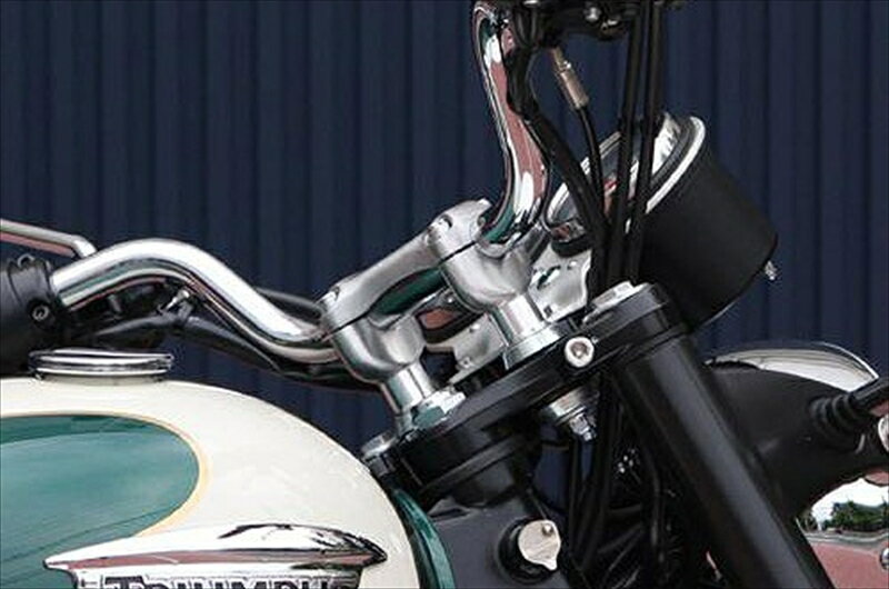 バイク用品 ハンドルAELLA アエラ ハンドルアップスペーサー ポリッシュ トライアンフ ボンネビルAE-14008-PO 4548664840014取寄品 セール