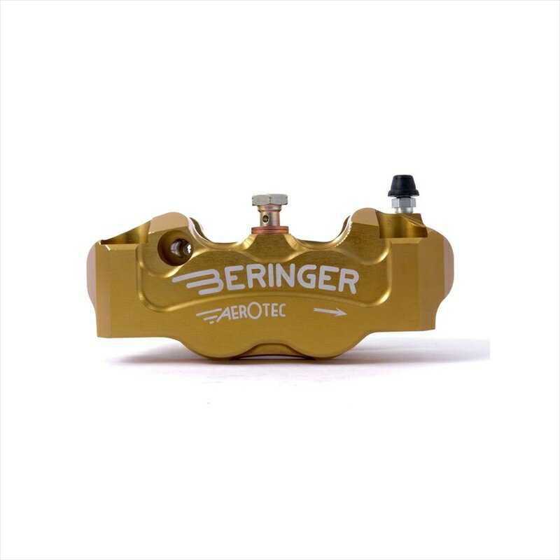 バイクパーツBERINGER(ベルリンガー) 4P ラジアルキャリパー 左 ゴールド 4R11A-G4547567796565108mm