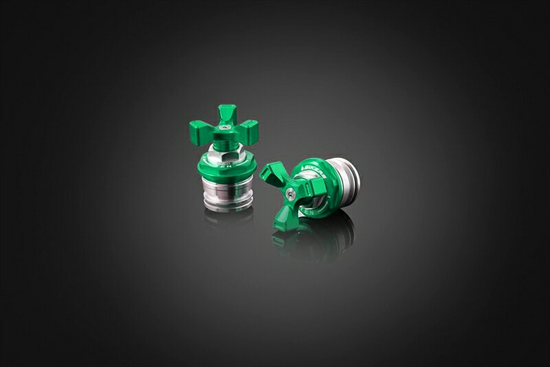 バイクパーツBIKERS(バイカーズ) フロントフォークアジャスター グリーンK0107-GRN4548916434879