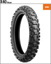 バイク用品 タイヤ ホイールBRIDGESTONE ブリヂストン BATTLECROSS X40R 110 90-19 62MMCS00734 4961914862800取寄品