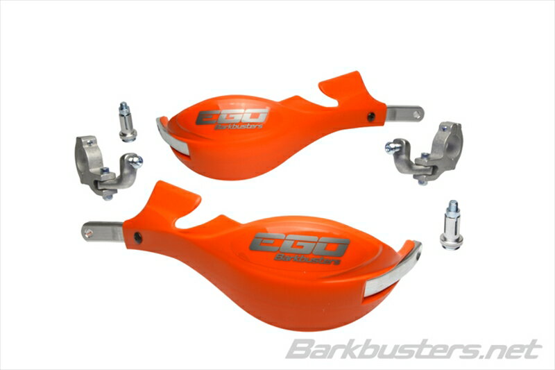 バイク用品 ハンドルBARKBUSTERS バークバスターズ EGO ハンドガード Two Point Mount (Tapered) ORANGEEGO-005-02-OR 4580041232029取寄品 セール