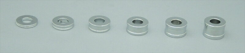 バイク用品 メンテナンスCF-POSH シーエフポッシュ アルミスペーサーM6 メッキ T＝8mm 2PCS200330-08 4947934055125取寄品