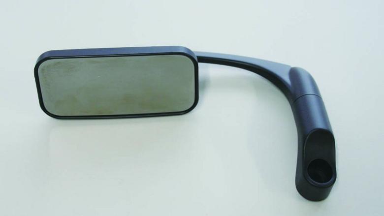 バイク用品 ハンドルCF-POSH シーエフポッシュ ロープロファイルミラー クロームレンズ ブラック251395 4947934076700