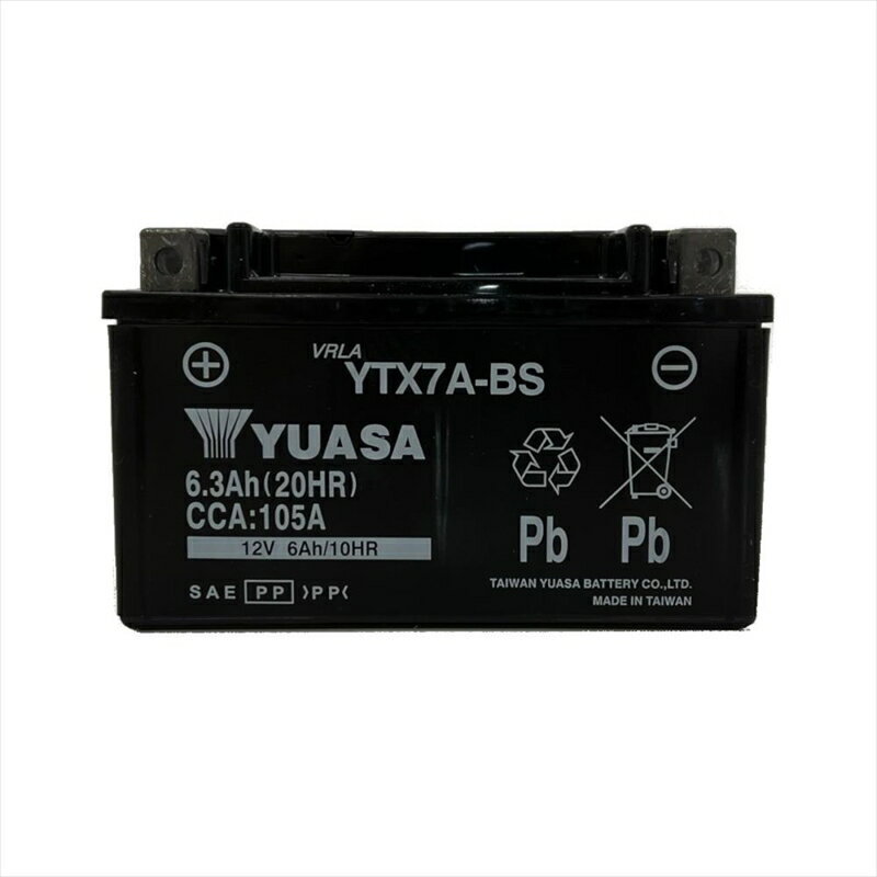 【5日前後で発送】バイクパーツTAIWAN YAUASA PLOT(台湾YUASA) バッテリー 12V 制御弁式 YTX7A-BS4550255632793互換：GTX7A-BS/FTX7A-BS/KTX7A-BS