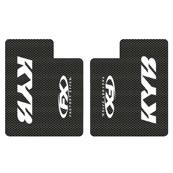 Rakuten - バイク用品 アクセサリーファクトリーエフェックス ファクトリーFX カーボンフォークデカール KYB ホワイトFX10-38012 4547567452119