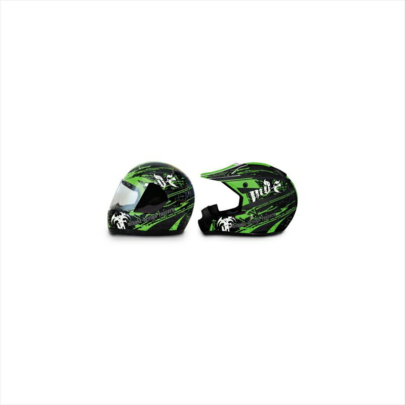 バイクパーツ アクセサリーエムディーエフ ヘルメットグラフィックブラッディHEL-C-GR-SET 4580394141450GR(ライムグリーン)