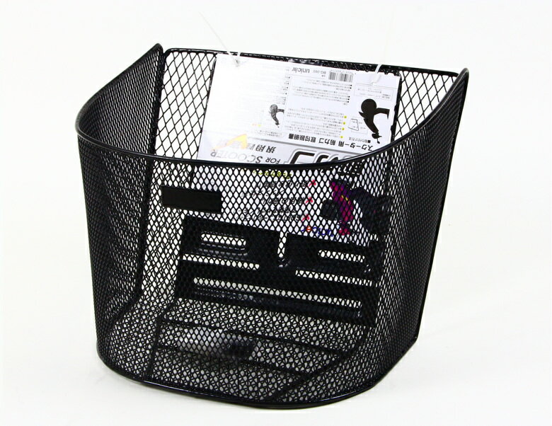 バイクパーツUNICAR(ユニカーコウギョウ) ユニカーコウギョウ スクーター用 前カゴ ブラックBG060 4982612833114