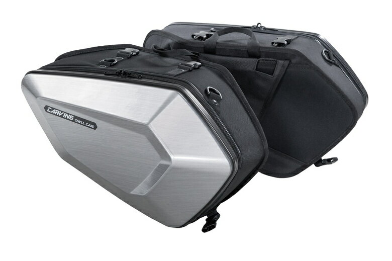 【5日前後で発送】 バイク用品 モトフィズ MOTOFIZZ カービングシェルケース ヘアラインシル