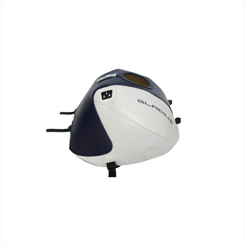 バイクパーツ バグスター タンクカバー ダークブルー/ホワイト1570F 4550255469771GLADIUS400/650 09-15