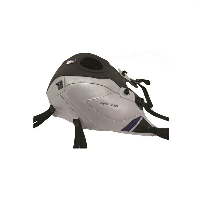 バイクパーツ バグスター タンクカバー シルバー/マットブラック/バルティックブルー1722B 4549950196198MT-03/25 16-19