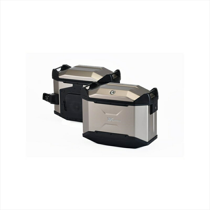 バイクパーツHEPCO&BECKER(ヘプコアンドベッカー) XCEED サイドケースセット HBS-XCD-SS-T4550255014971チタンカラー