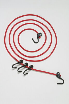 【5日前後で発送】バイク用品 モトフィズ MOTOFIZZ キャリングコード 4-V RED 300cmMF-4650 4510819102377