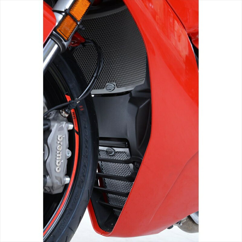 バイクパーツ 冷却系アールアンドジー ラジエター＆オイルクーラーガードセットRG-RAD9020RE 4573382080794レッド DUCATI Supersport/S 17-