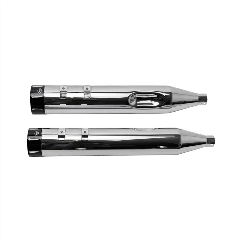 バイクパーツエスアンドエスサイクル S＆S スリップオン トレーサー CH/BLK TOURING 95-16550-0623 4548916816460