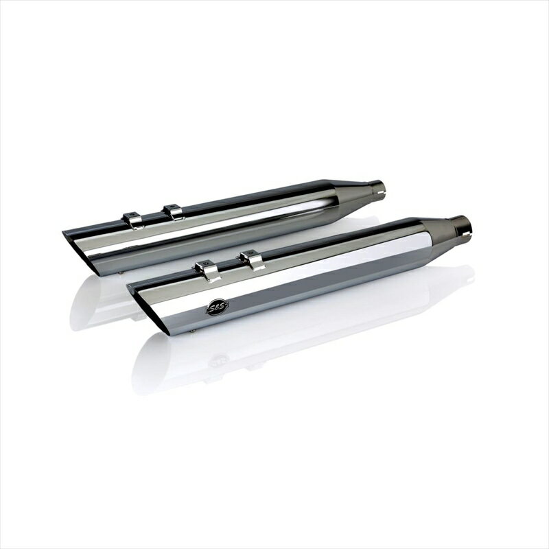 バイクパーツエスアンドエスサイクル S＆S スリップオン SLASH CUT 4 CHR M8 Touring 17-22550-0695 4549950486268