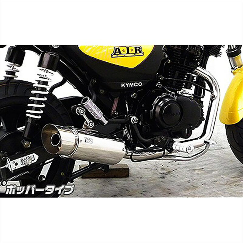 バイクパーツ マフラーウイルズウィン ドラッグバイソンマフラー ポッパー1552-58-02 4548916734344キムコ A.I.R 150