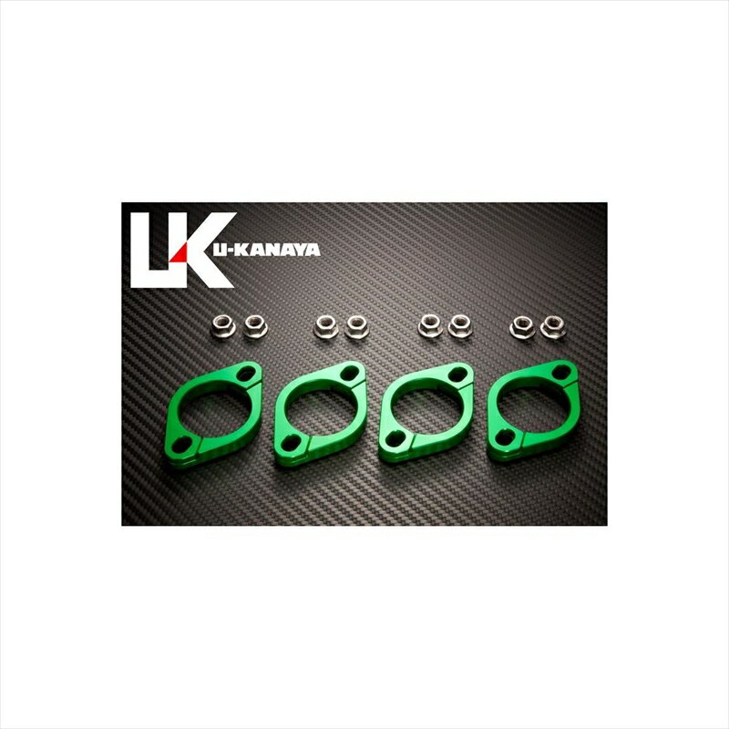 バイクパーツ マフラーユーカナヤ ビレットエキゾーストフランジ GRN EFGRZF11 4548916718214GPZ900R/Z..