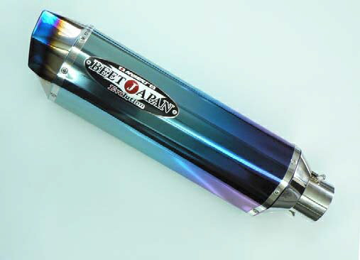 バイク用品 マフラービート BEET ナサートR-Evo TYPE2 サイレンサー 汎用 ブルーTI 400mm(R)1004-400-B2 4582346472513取寄品 セール