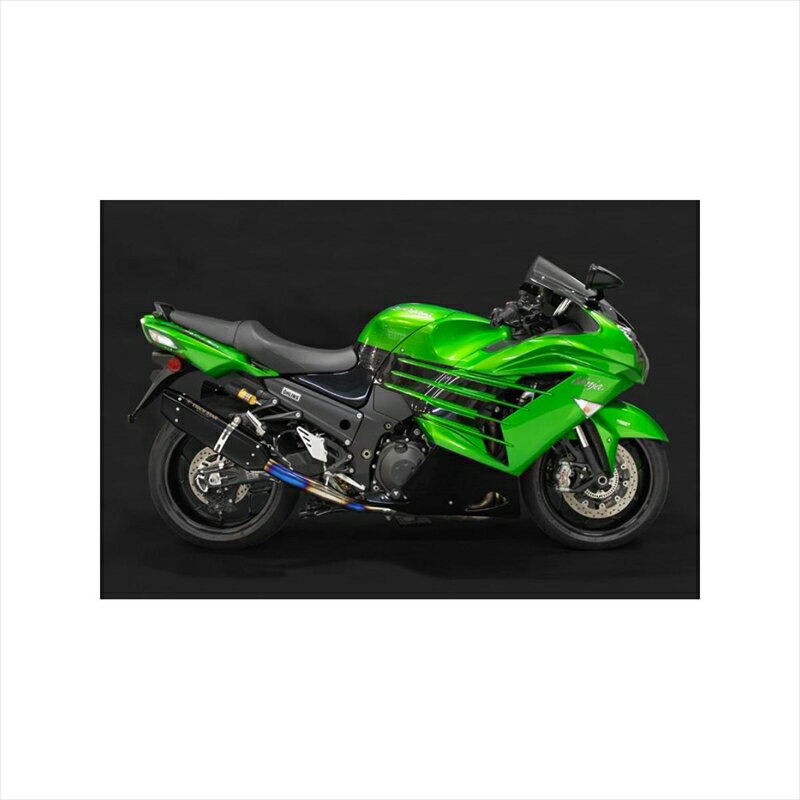 バイクパーツ マフラートリックスター デュアルS/OマフラーIKAZUCHIブラックJSYT-14RB-L4BT 4573269962953ZX-14R(16-)政府認証