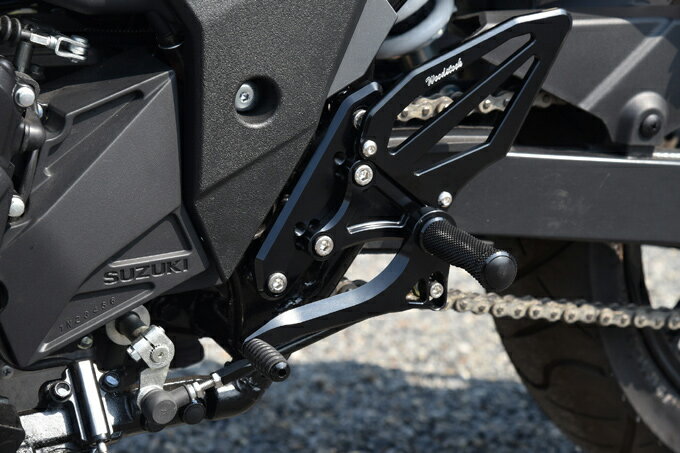 バイクパーツWOODSTOCK(ウッドストック) バックステップキット オールBLK WBS-S15-BB4549950515111GSX-250R 17-