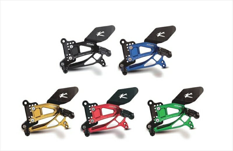 バイク用品 ステップバルターモトコンポーネンツ バルターモト.C バックステップ ストリート グリーン ZX-10R ABS 16-18 アルミヒールガードVMC-PEK104 8054931073956