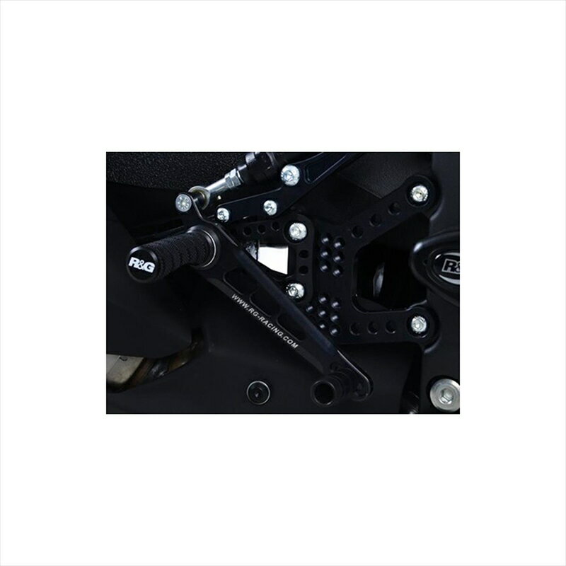 バイクパーツ ステップアールアンドジー 可変レーシングステップキット ブラックRG-RSET36BK 4580041251952ZX-6R 19-