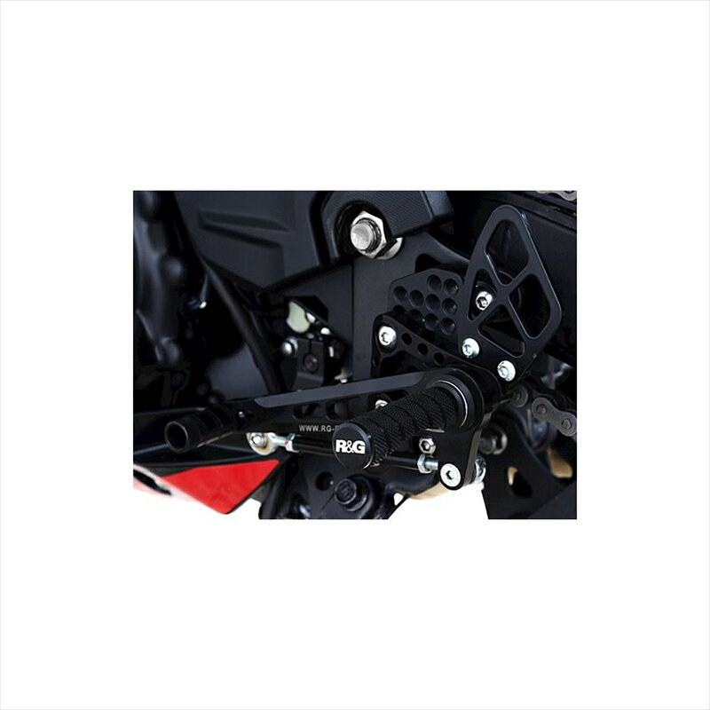 バイクパーツ ステップアールアンドジー 可変レーシングステップキット ブラックRG-RSET39BK 4580041251969Ninja250 18-/Ninja400 18-