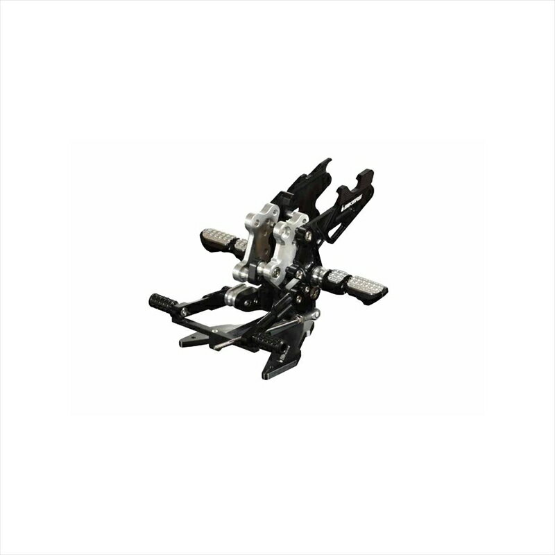 バイクパーツBIKERS(バイカーズ) バックステップ ブラック K0114-BLK4548916434961Ninja250R/250 08-17