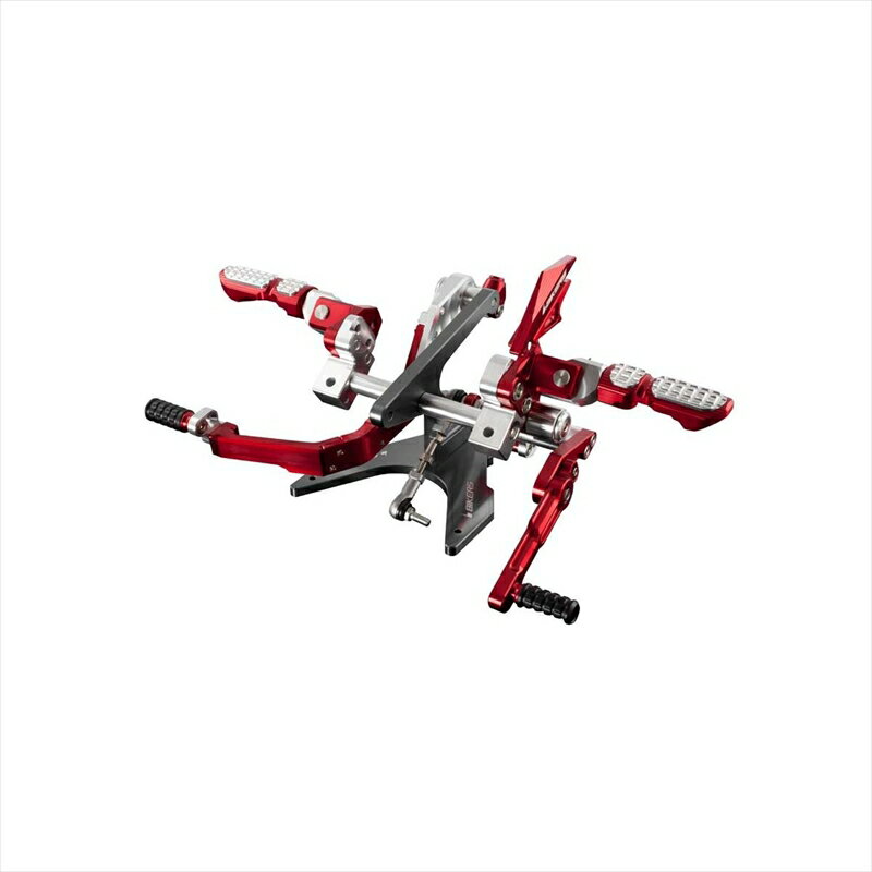 バイクパーツ ステップバイカーズ バックステップ レッドK0147-RED 4548916441846KSR PRO 14